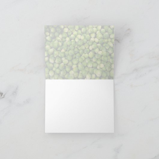 Kom rauwe spruitjes feestdagen kaart (Binnen)