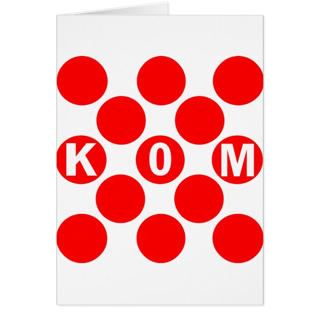 KOM Red Stippen (Voorkant)