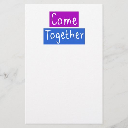 Kom samen briefpapier (Voorkant)