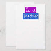 Kom samen briefpapier (Voorkant / Achterkant)