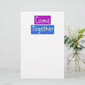 Kom samen briefpapier (Staand voorkant)