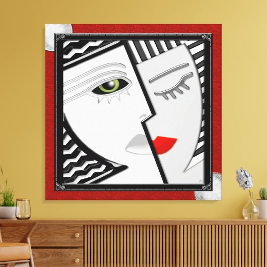 Kom samen canvas afdruk (Insitu (Woonkamer))