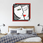 Kom samen canvas afdruk (Insitu (Slaapkamer))