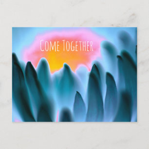 "Kom samen" Floral Print Briefkaart