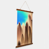 "Kom samen" Hout met een muurschildpad Hangend Wandkleed (Gebogen)