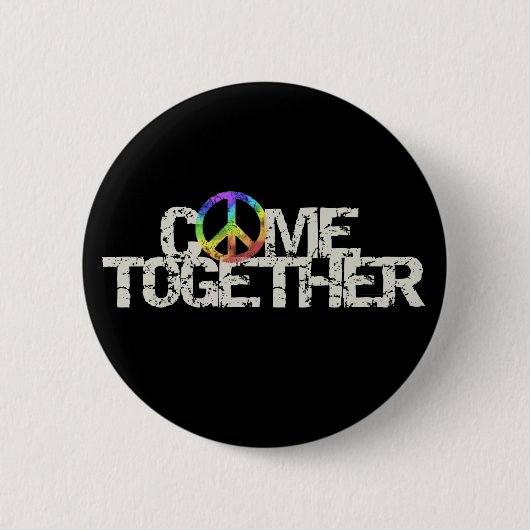 Kom samen Inspirerend Ronde Button 5,7 Cm (Voorkant)