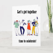 KOM SAMEN OM UW *21e BIRTHDAY* TE CELEBRATEN Kaart (Voorkant)