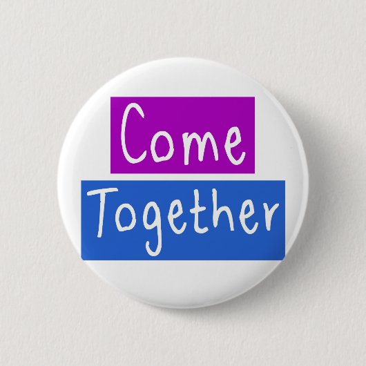 Kom samen ronde button 5,7 cm (Voorkant)
