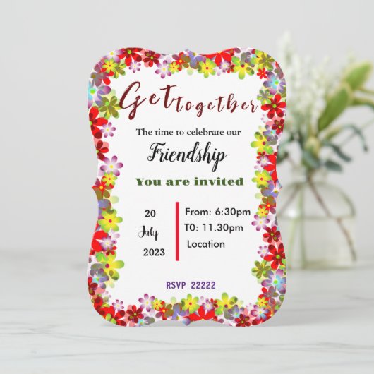 Kom samen Uitnodiging (Staand voorkant)