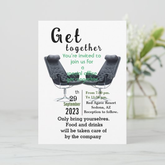 Kom samen Uitnodiging (Staand voorkant)