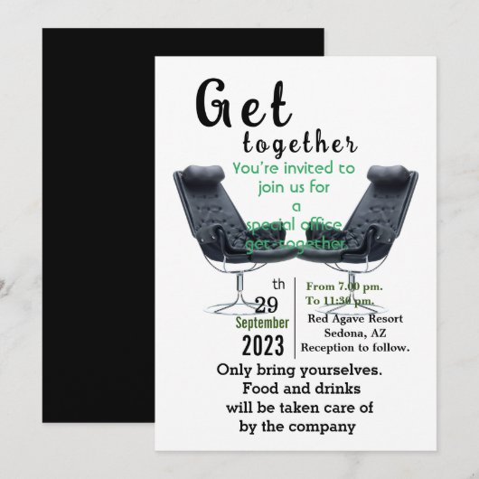 Kom samen Uitnodiging (Voorkant / Achterkant)