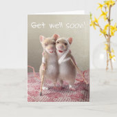 Kom snel goed! kaart (Gele Bloem)