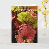 Kom snel goed! kaart (Gele Bloem)