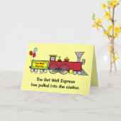 Kom snel goed met de trein kaart (Gele Bloem)