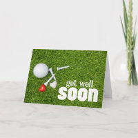Kom snel goed met golfbal op groen voor golfer
