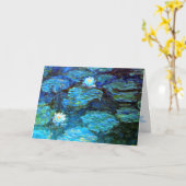Kom snel goed, Monet's Water Lily kunstwerk, Kaart (Gele Bloem)