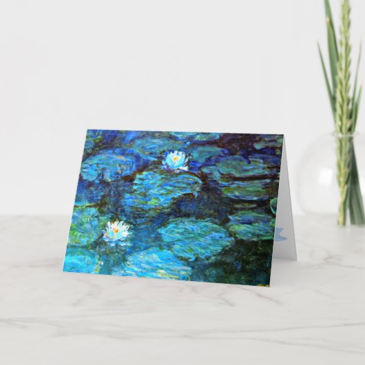 Kom snel goed, Monet's Water Lily kunstwerk, Kaart (Voorkant)