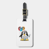 Kom snel goed. Penguin Nurse. Bagagelabel (Voorkant verticaal)