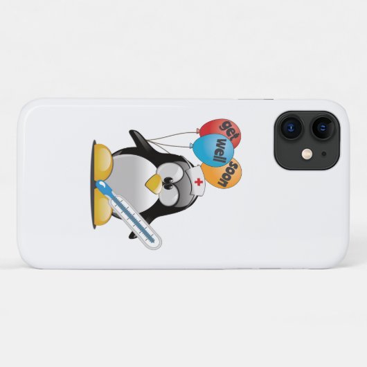 Kom snel goed. Penguin Nurse. Case-Mate iPhone Case (Achterkant (horizontaal))