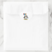 Kom snel goed. Penguin Nurse. Hart Sticker (Tas)
