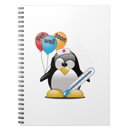 Kom snel goed. Penguin Nurse. Notitieboek (Voorkant)