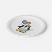 Kom snel goed. Penguin Nurse. Papieren Bordje (Gekanteld)