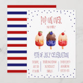 Kom snel langs! Popsicle-thema viering van Indepen Kaart (Voorkant / Achterkant)
