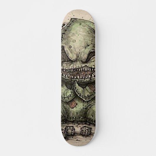 "Kom spelen" Teddy Persoonlijk Skateboard (Voorkant)