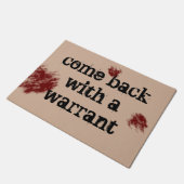 kom terug met een bevel deurmat (Schuin)