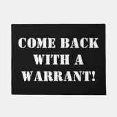 Kom terug met een bevel. Doormat Deurmat (Voorkant)