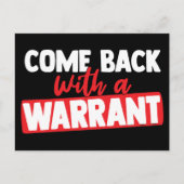 Kom terug met een bevel feestdagenkaart (Voorkant)