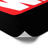 Kom terug met een bevel poster (Hoek)