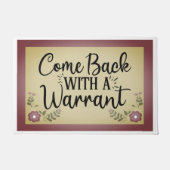 Kom terug met een donker Roos Deurmat (Voorkant)