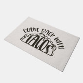 Kom terug met taco's, grappig welkom deurmat (Schuin)