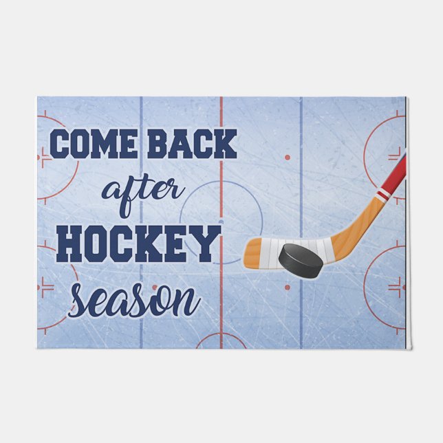 Kom terug na afloop van Hockey Season Deurmat (Voorkant)