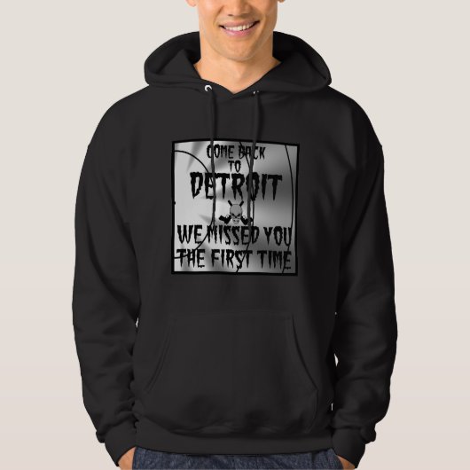Kom terug naar Detroit. We hebben je de eerste kee Hoodie (Voorkant)