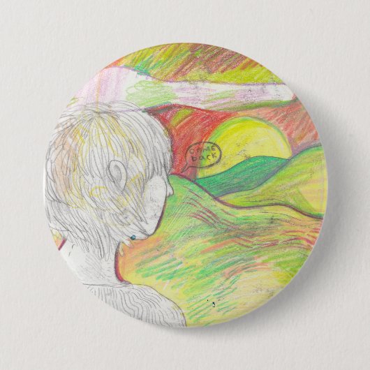Kom terug | Pin Ronde Button 7,6 Cm (Voorkant)