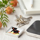 Kom thuis sleutelhanger (Zijkant)