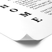 Kom thuis ziel Inspirerend gedicht Muurkunst Poster (Hoek)