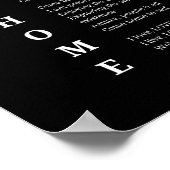Kom thuis ziel Inspirerende gedicht Muurkunst Post Poster (Hoek)