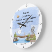 Kom tot Mij en Ik zal U rust geven Matteüs 11:28 Grote Klok (Hoek)