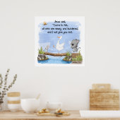 Kom tot Mij en Ik zal U rust geven Matteüs 11:28 Poster (Keuken)