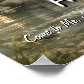 Kom tot Mij en Rust Poster (Hoek)