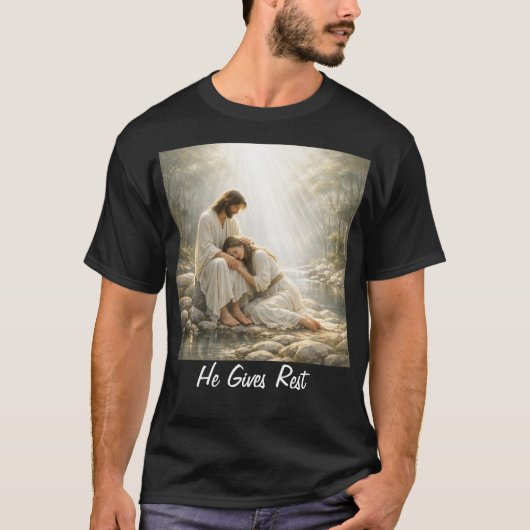Kom tot Mij en Rust - T-Shirt (Voorkant)