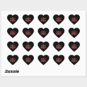 Kom tot succes hart sticker (Vel)