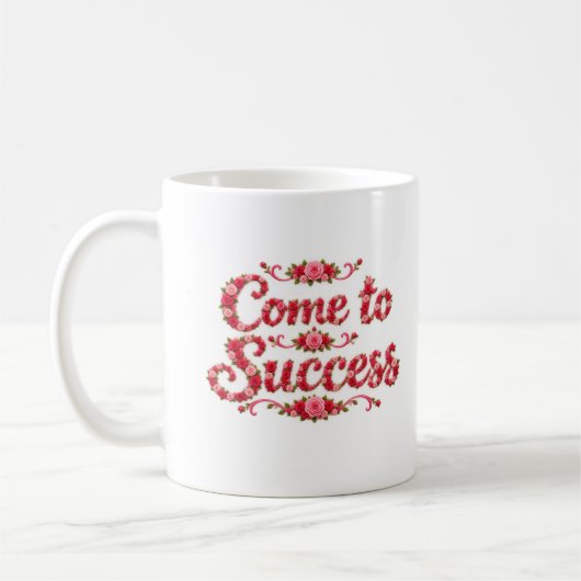 Kom tot succes koffiemok (Links)