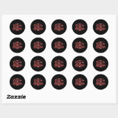 Kom tot succes ronde sticker (Vel)