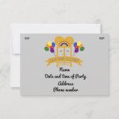 Kom Uit Als Homo Feest RSVP Kaart (Achterkant)