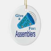 Kom uit voor Assemblers Keramisch Ornament (Rechts)