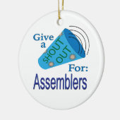 Kom uit voor Assemblers Keramisch Ornament (Links)